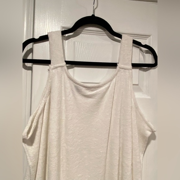 NWOT Serengeti Size XL White Terry Cloth Pullover Mini Dress Coverup Pockets - Picture 7 of 10